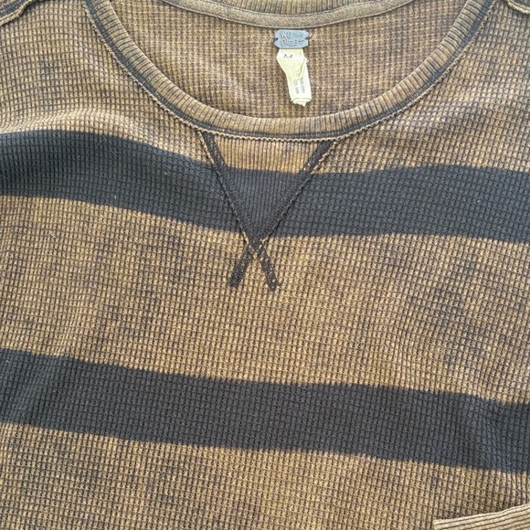 We The Free Brown and Black Striped Sweater - Picture 4 of 5